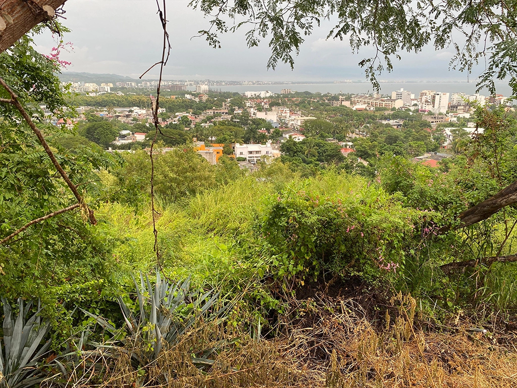 Surroundings of the land and the town of La Cruz de Huanacaxtle.